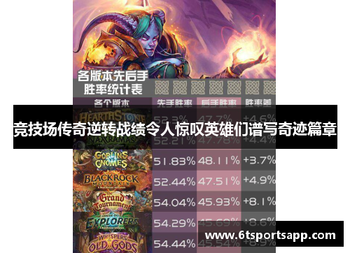 竞技场传奇逆转战绩令人惊叹英雄们谱写奇迹篇章